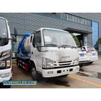 Quality ELF 98hp ISUZU Sewage Suction Truck Small 3000L 4000L Single Double Cab for sale