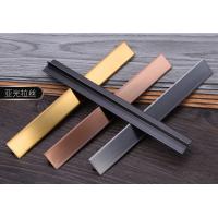 China 201J1 Chocolate Beadblasting Stainless Steel Edge Trim Line For Residential Interior factory