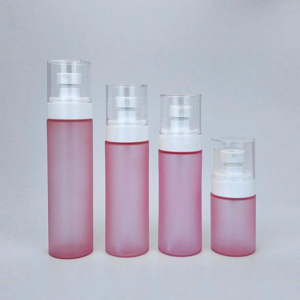 Quality 50ml 100ml 120ml Plastic Airless Pump Bottles For Cosmetics Frosted Airless Pump Bottles Lotion Cosmetic Cream for sale