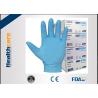 China 9 Mil 6 Mil Blue Nitrile Exam Disposable Protective Gloves Examination Powder Free factory