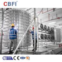 China Customized Double Spiral Iqf Freezer Conveyor Width 1372mm 200kg/h factory