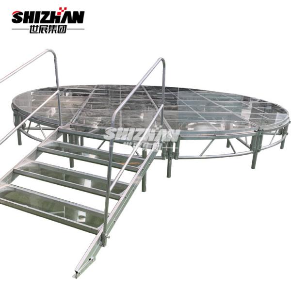 Quality Wedding Aluminum Stage Platform Acrylic Event Stage Height Adjustable for sale