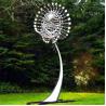 China Metal Art Famous Modern Outdoor Garden Stainless Steel 2 M Diameter Wind Sculpture factory