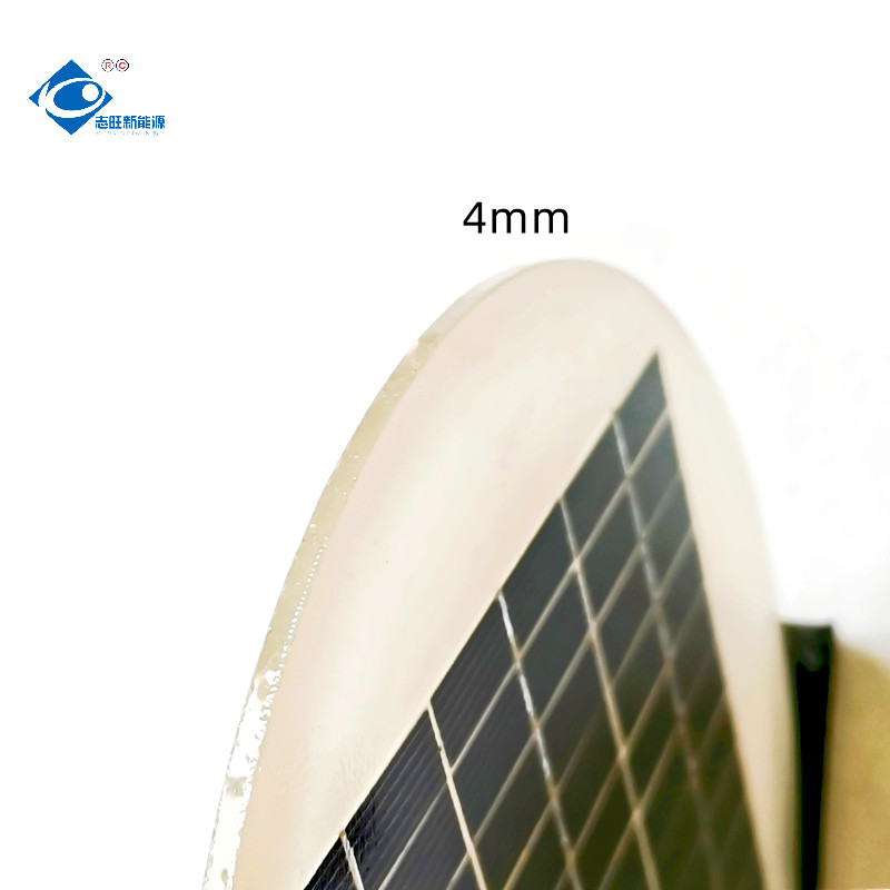 China 2.5W Round Transparent Glass Laminated Solar Panel ZW-Dia180 Bifacial Solar factory