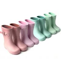 China Wellington Style Waterproof Rain Boots Cutsom Color Half Tube Rubber factory