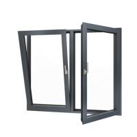 China ODM Aluminum Tilt And Turn Windows , Horizontal Double Tempered Glass Window factory