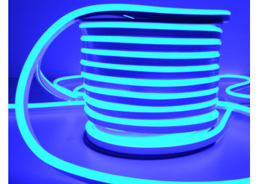 Quality Single Color Blue Mini Neon Flex , 100 - 120V Flexible Neon Rope Light for sale
