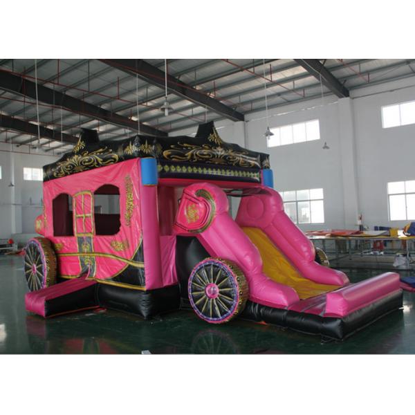 Quality Princess Inflatable Combo With Full Printing ,Giant Inflatable Bouncers With Slide for sale