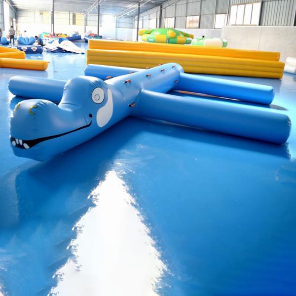 Quality 0.9mm PVC Tarpaulin Inflatable Water Obstacle Course For Pool for sale