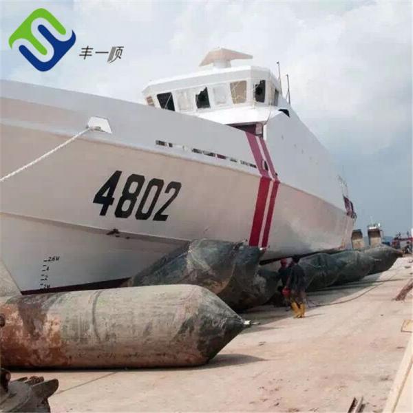 Quality Big Carrying Capacity Inflatable Boat Lift Bags , Pneumatic Lifting Bags Black for sale