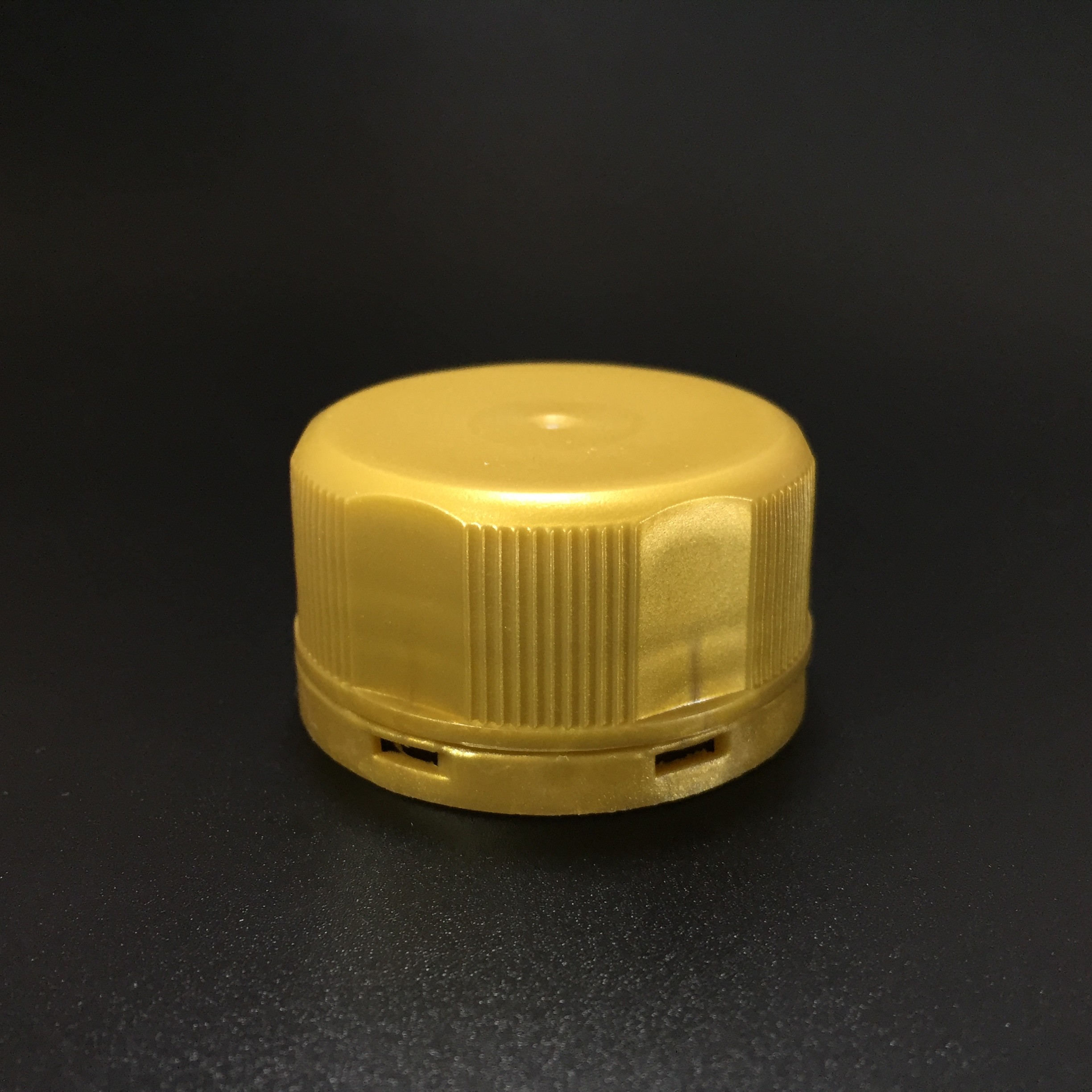 china Plastic PE Yellow 37mm Pilfer Proof Cap With Screw Lock