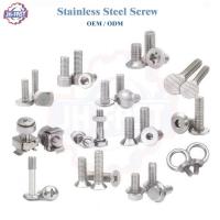 China OEM/ODM/One-stop Customized Service M3 M4 M5 M8 304 316L Stainless Steel Knurled Screw for sale