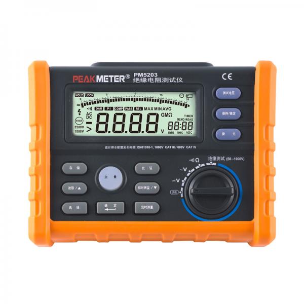 Quality High Voltage Digital Insulation Resistance Tester With DCV And ACV Detection for sale