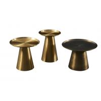Quality Bronze Luster Nordic Coffee Table Glamour Shine Brushed Bronze Stainless Steel for sale