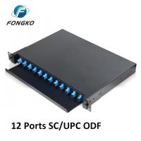 China Cold Rolled Steel SPCC Patch Panel Patch Cord Fiber Odf Sc/Upc 12F Port factory