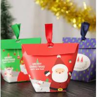 China 6*6*10cm Paper Christmas Gift Candy Box Santa Claus Printing factory