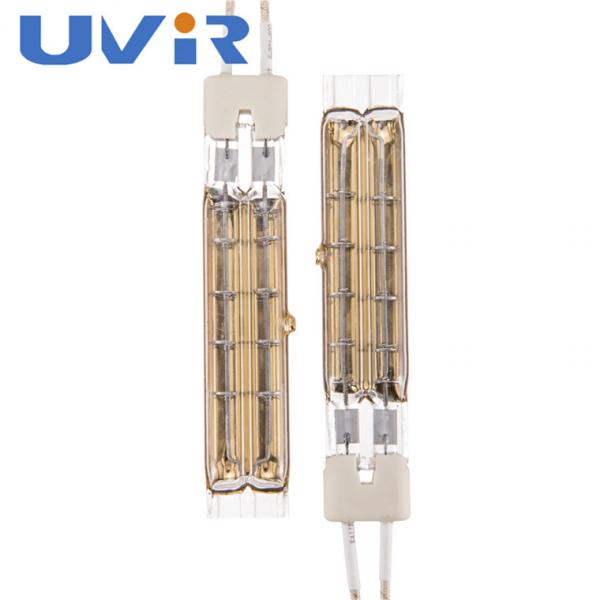 Quality Golden Twin Tube Infrared Lamps , Halogen Infrared Heaters 58V 270W For Medical for sale