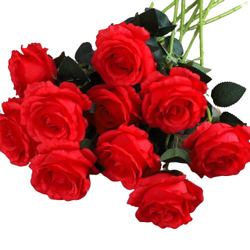 Quality Customized Silk Artificial Roses Bulk Real Looking Fake Flowers for sale