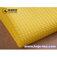 China 100% Polyester tweed combing jacquard thick needle weft knitting fabric for woman apparel factory