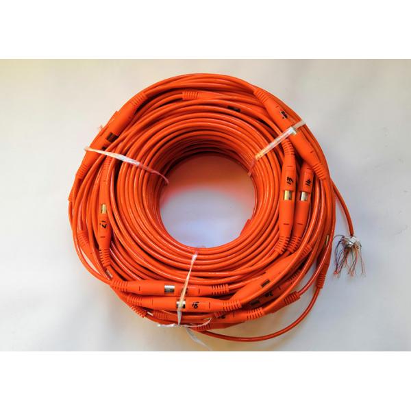 Quality Low Voltage Seismic Cable / Resistivity Cable 24 Channel Customized Service for sale