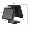 China Dual Screen Pos Computer System 35W Power Consumption With Card Reader factory