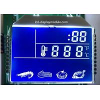 China Blue Background HTN LCD Display , 7 Segment Kitchen LCD Segment Display for sale