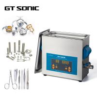 China Stainless Steel Ultrasonic Parts Cleaner , Heated Digital Ultrasonic Cleaner 6L factory