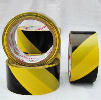 Buy cheap 12mm / 24mm Cold / high voltage resistance black and yellow warning tape from wholesalers