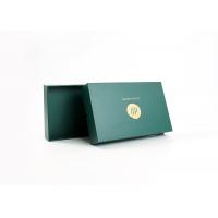 Quality Full Green Cosmetic Packaging Box Printed Paper Luxury Rigid For Gift for sale