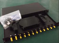 China 12/24 ports ST rack mount patch panel/fiber terminal box,high quality cold-rolled steel factory