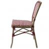 China Patio French Bamboo Look Stackable Bistro Dining Chairs factory