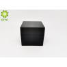 China 50 ML Square Matte Black Color Coating Face Cream Mask Jar Acrylic Material factory