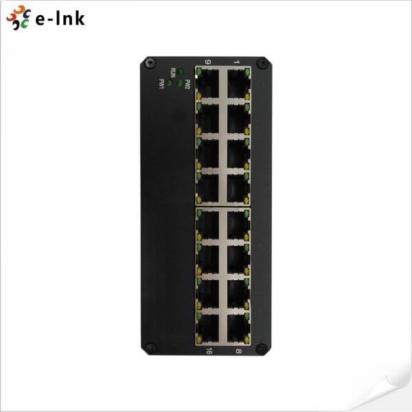 Quality 24vac 802.3x 100M Industrial Ethernet Switch Unmanaged 16 Port RJ45 for sale
