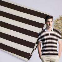 Quality Skin Friendly Striped Material Fabric 190gsm Stretch Modal Texture For Polos for sale