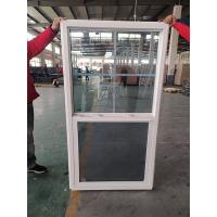 Quality Tempered glass UPVC Single Hung Window For Cottage Double Glazed for sale