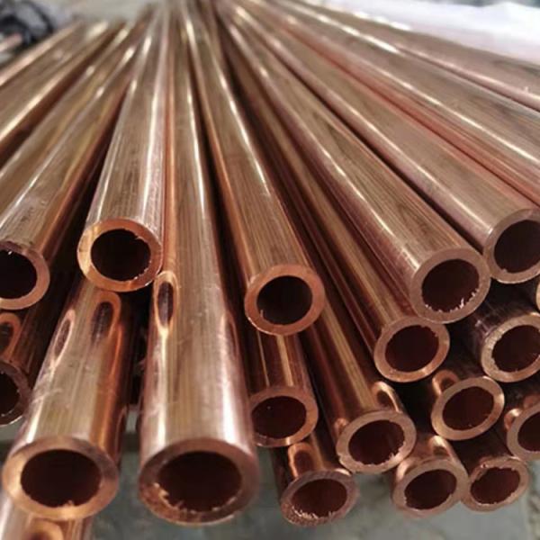 Quality Hardness 3.5-4.0 Straight Copper Pipe ASTM B280 Opaque for sale