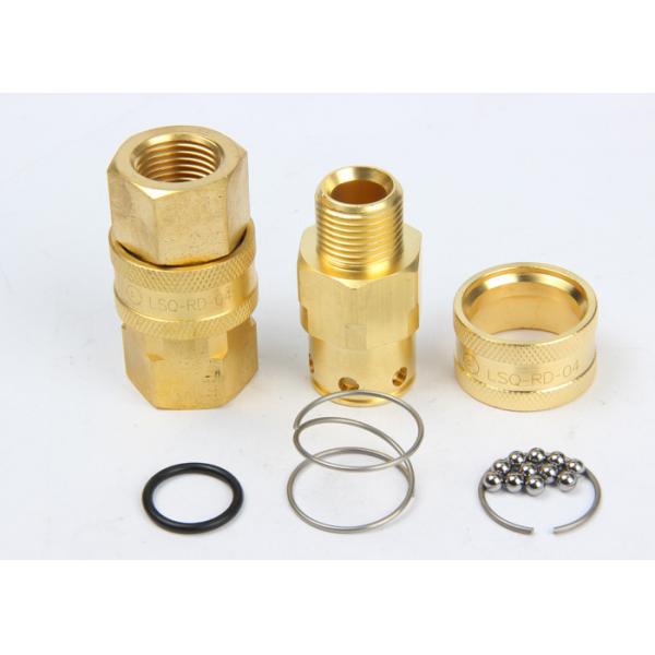 Quality Valveless Structure High Flow Coupler Brass / SS304 LSQ-RD Interchange With NITTO TSP for sale