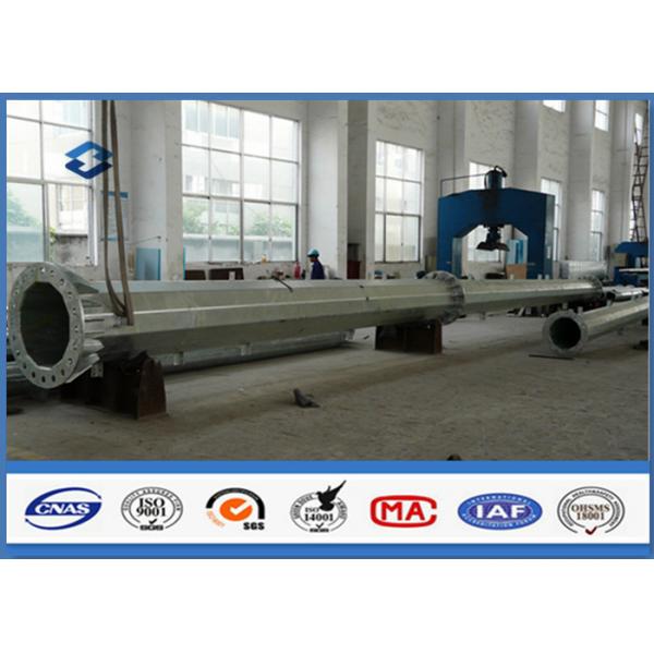 Quality Galvanized Electrical Transmission Line Suspension Steel Tubular Pole Polygonal for sale