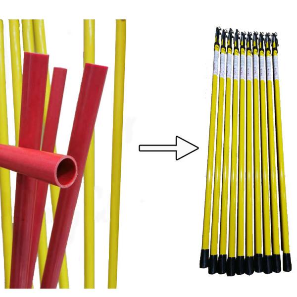Quality Smooth Epoxy Fiberglass Tube Knitting And Pultruded / Hollow Fiberglass Tube for sale