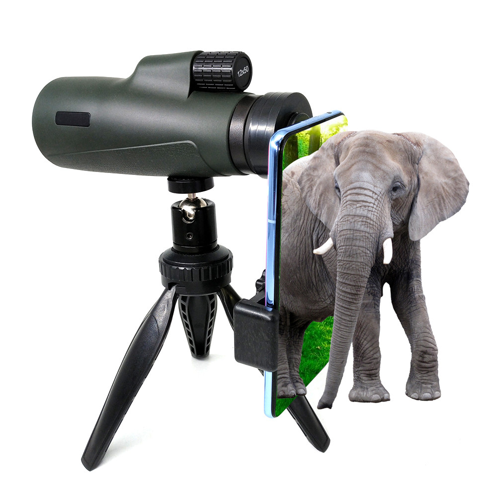Quality 12x50 HD Hunting Durable Bird Watching Telescope BAK4 Prism FMC For Adults for sale