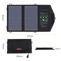 Quality Outdoor Folding Solar PV Panel Mobile Phone Charger Portable 5V 10W 300g for sale