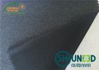 China Double Dot PA + PES Fusible Interlining Fabric Black C5032Q Stretch Drapery factory