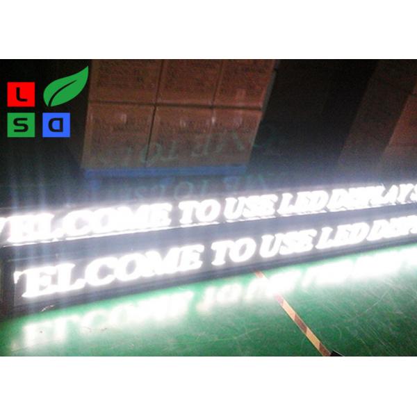 Quality White Color LED Sign Board , Net Cord Control LED Scrolling Message Board For for sale