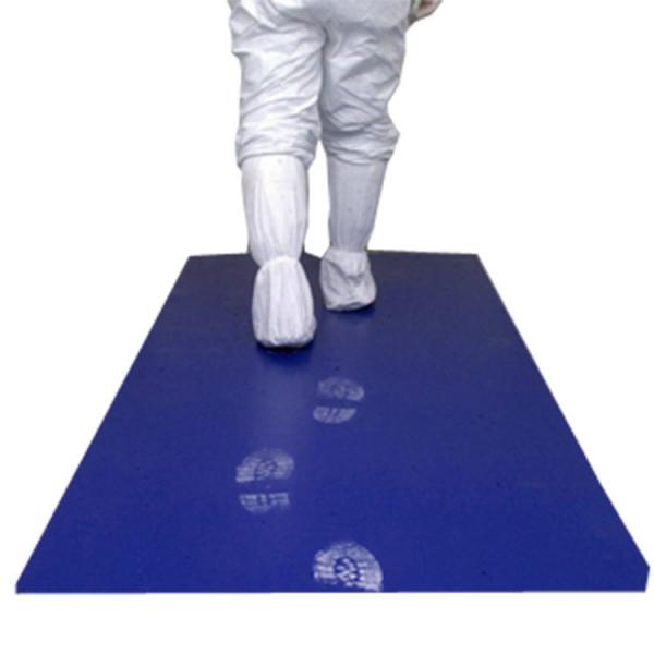 Quality Dustproof Cleanroom Sticky Floor Mat 0.035mm Dark Blue for sale