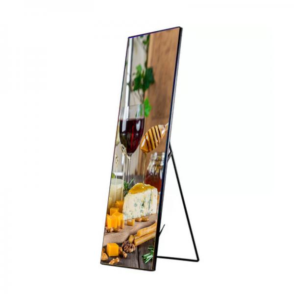 Quality P2.5 Smart Led Poster Display 1100cd 280*210mm For Indoor Shopping Mall for sale