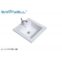 China Indoor Counter Top Wash Basin With Sink And Faucet AB8003-40 410×410×170mm for sale