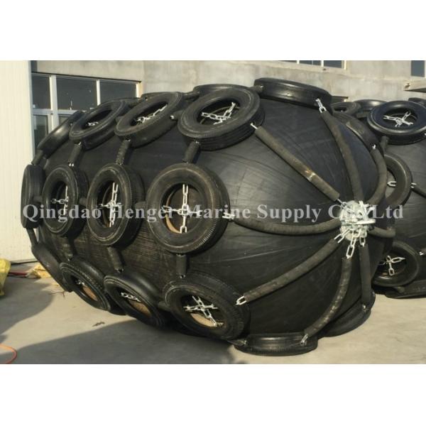 Quality Natural Rubber Boat Mooring Fenders Inflatable Rubber Fender 1M - 6.5M Long for sale