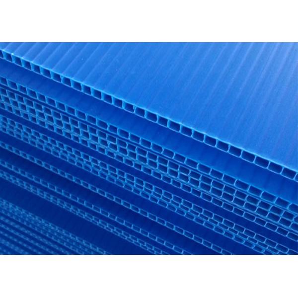 Quality Blue Round Corner Fireproof Recycled PP Hollow Board for sale