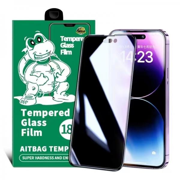Quality 18D Turtle glass  Anti-SPY Airbag screen protector for iPhone 14 pro max OPPO RENO 8 PRO VIVO X80 PRO for sale