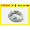 China TEVEIK Factory Reusable Medical HP Round 12pin 5 leads ECG Cable For Patient Monitor factory